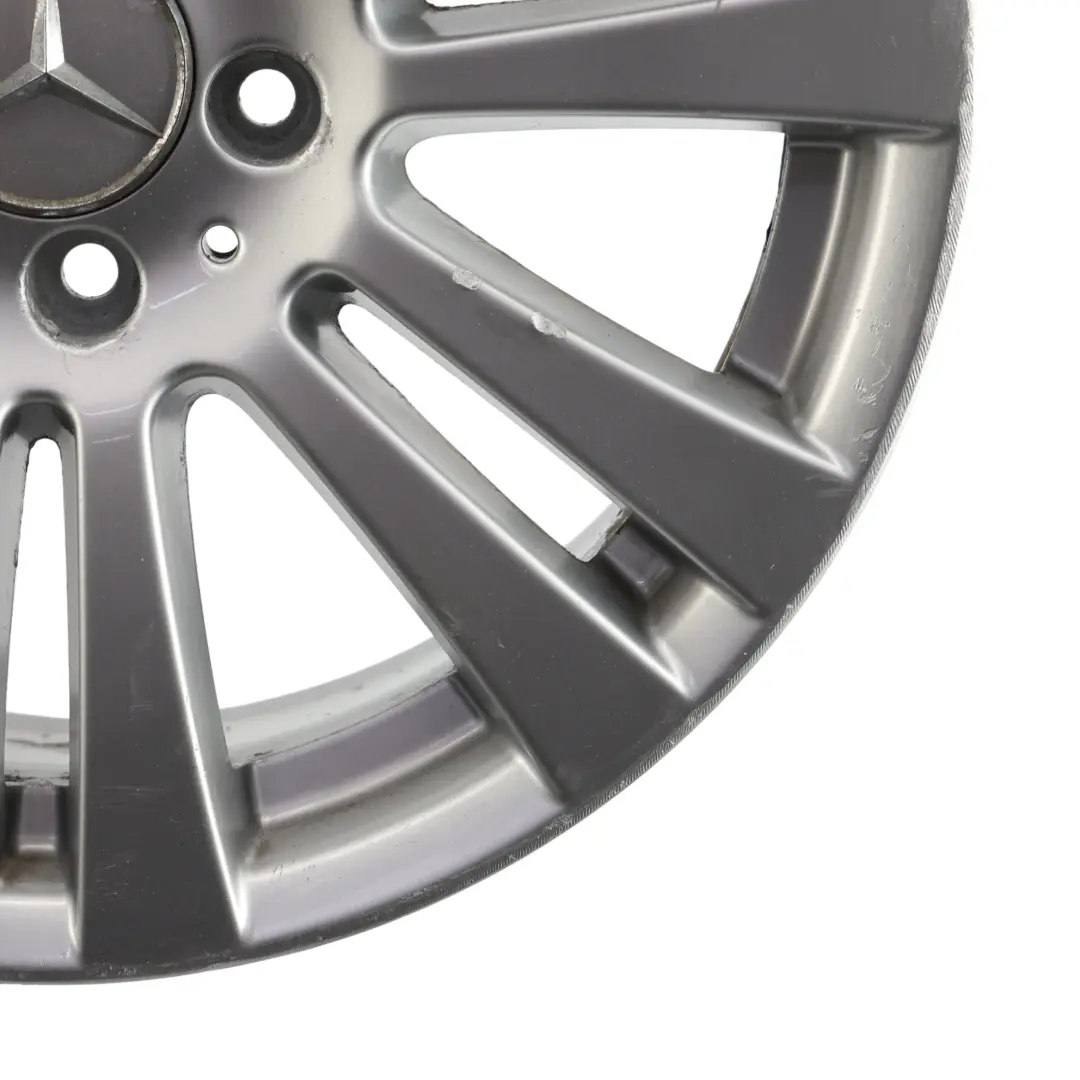 Alloy Wheel Rim 17" 7,5J ET:47 7 Double Spoke to Mercedes W204 Silver with Part number A2044017402 Mercedes W204 Silver Alloy Wheel Rim 17" 7,5J ET:47 7 Double Spoke - SKU A2044017402-4 - Part number A2044017402
