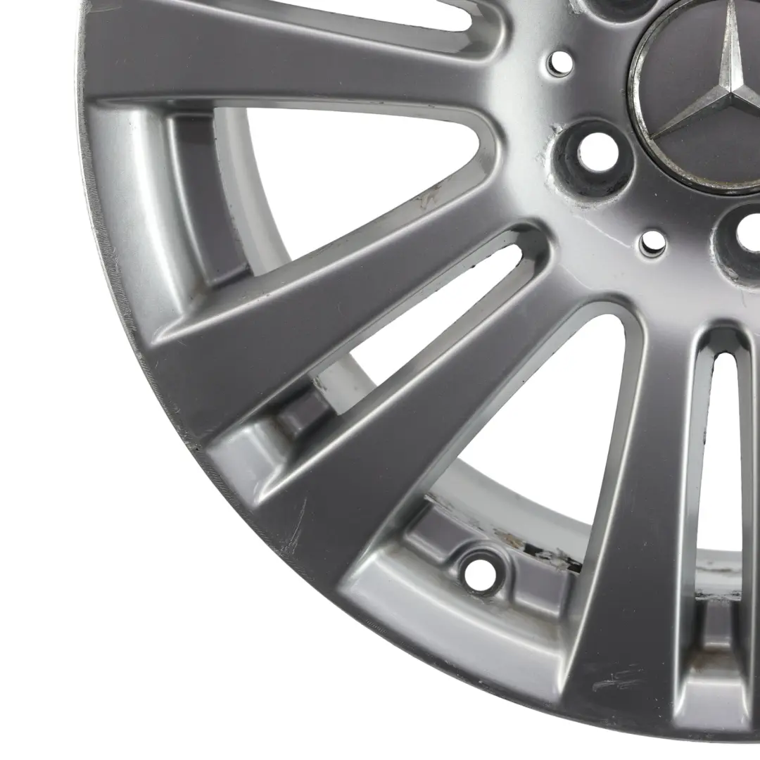 Alloy Wheel Rim 17" 7,5J ET:47 7 Double Spoke to Mercedes W204 Silver with Part number A2044017402 Mercedes W204 Silver Alloy Wheel Rim 17" 7,5J ET:47 7 Double Spoke - SKU A2044017402-4 - Part number A2044017402