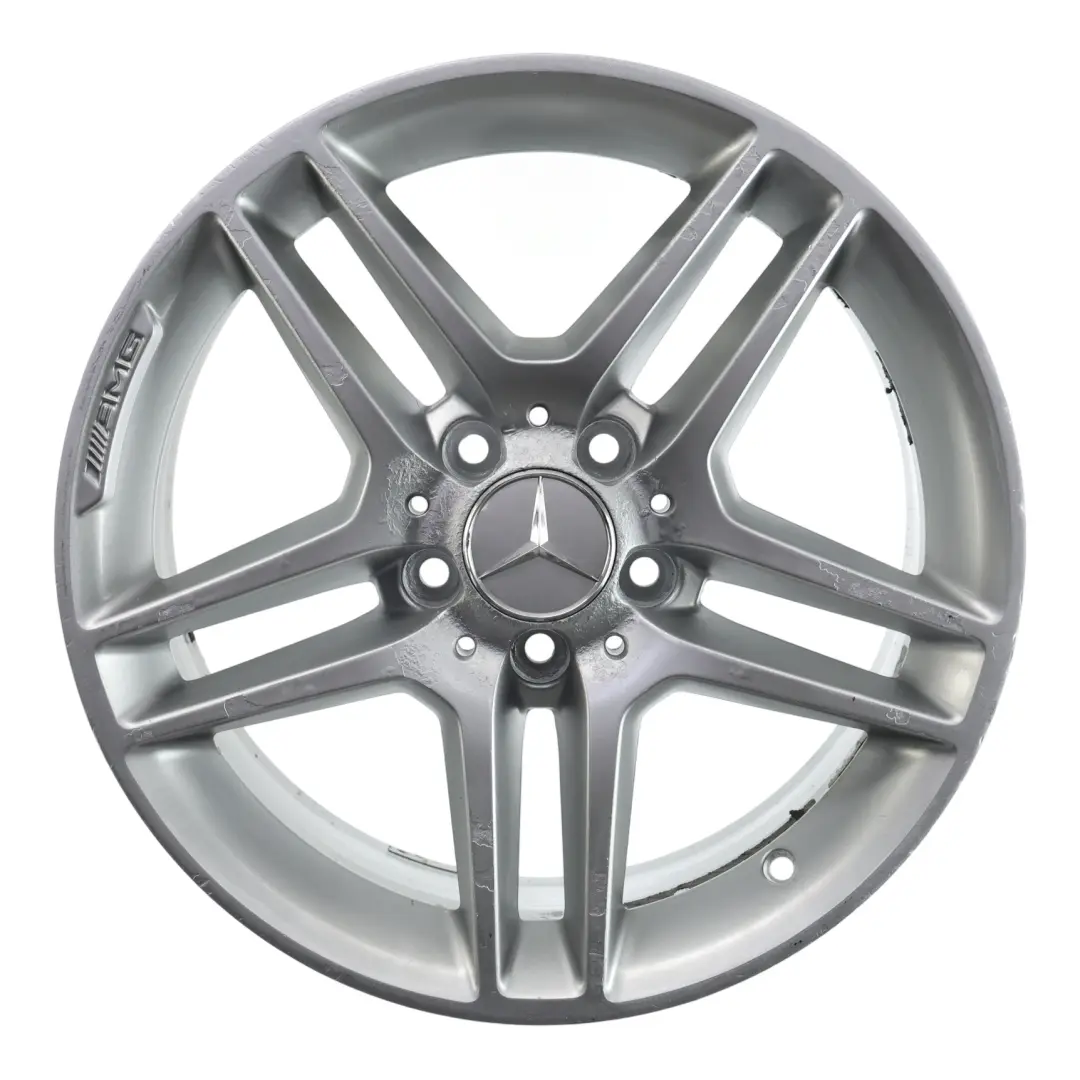 Mercedes W204 AMG Rear Alloy Wheel Rim 17" 8.5J ET:58 5 Double Spoke - SKU A2044019702-4 - Part number A2044019702