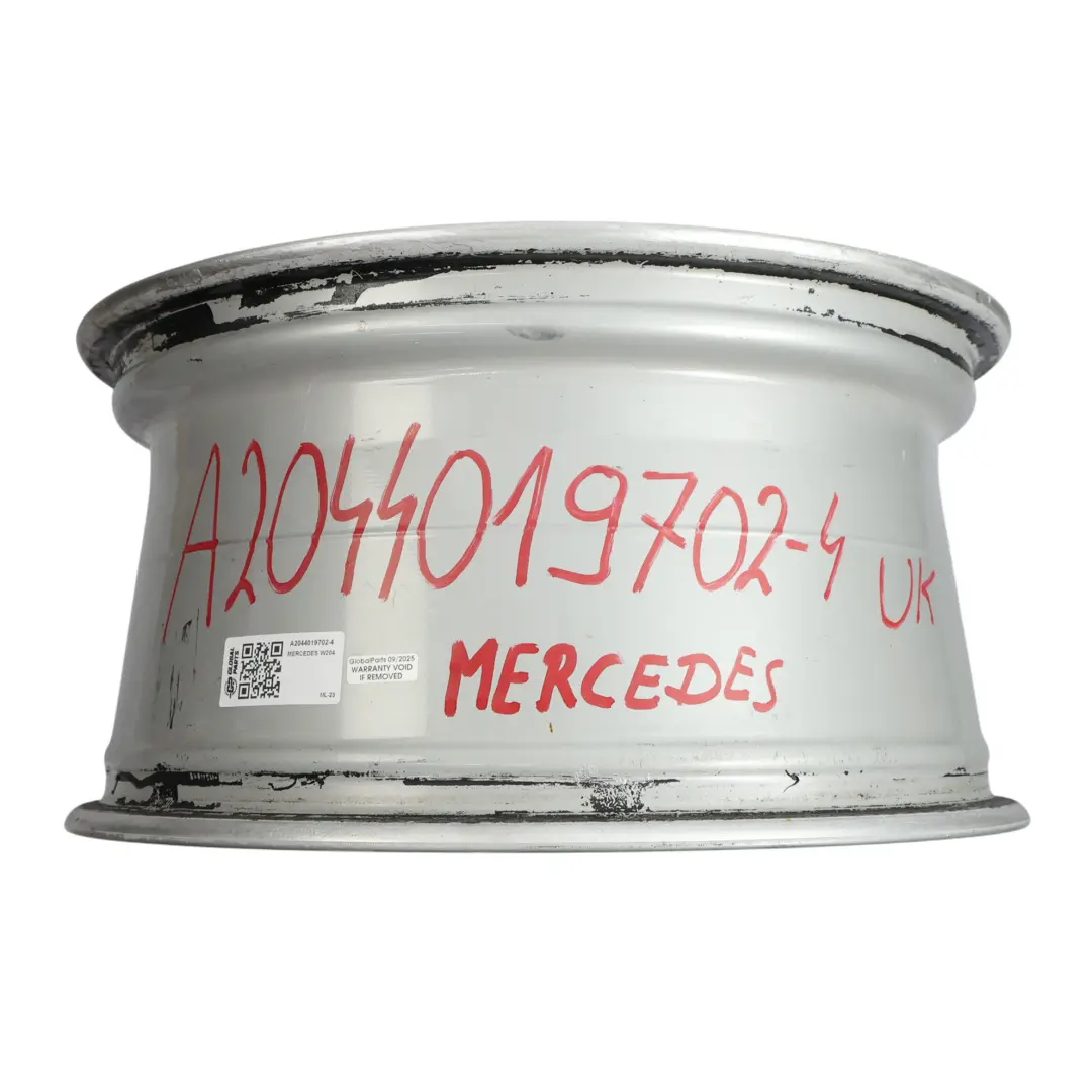 Mercedes W204 AMG Rear Alloy Wheel Rim 17" 8.5J ET:58 5 Double Spoke - SKU A2044019702-4 - Part number A2044019702