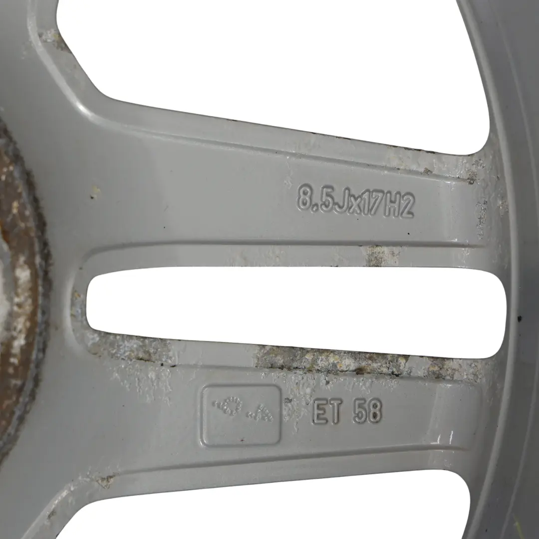 Mercedes W204 AMG Rear Alloy Wheel Rim 17" 8.5J ET:58 5 Double Spoke - SKU A2044019702-4 - Part number A2044019702