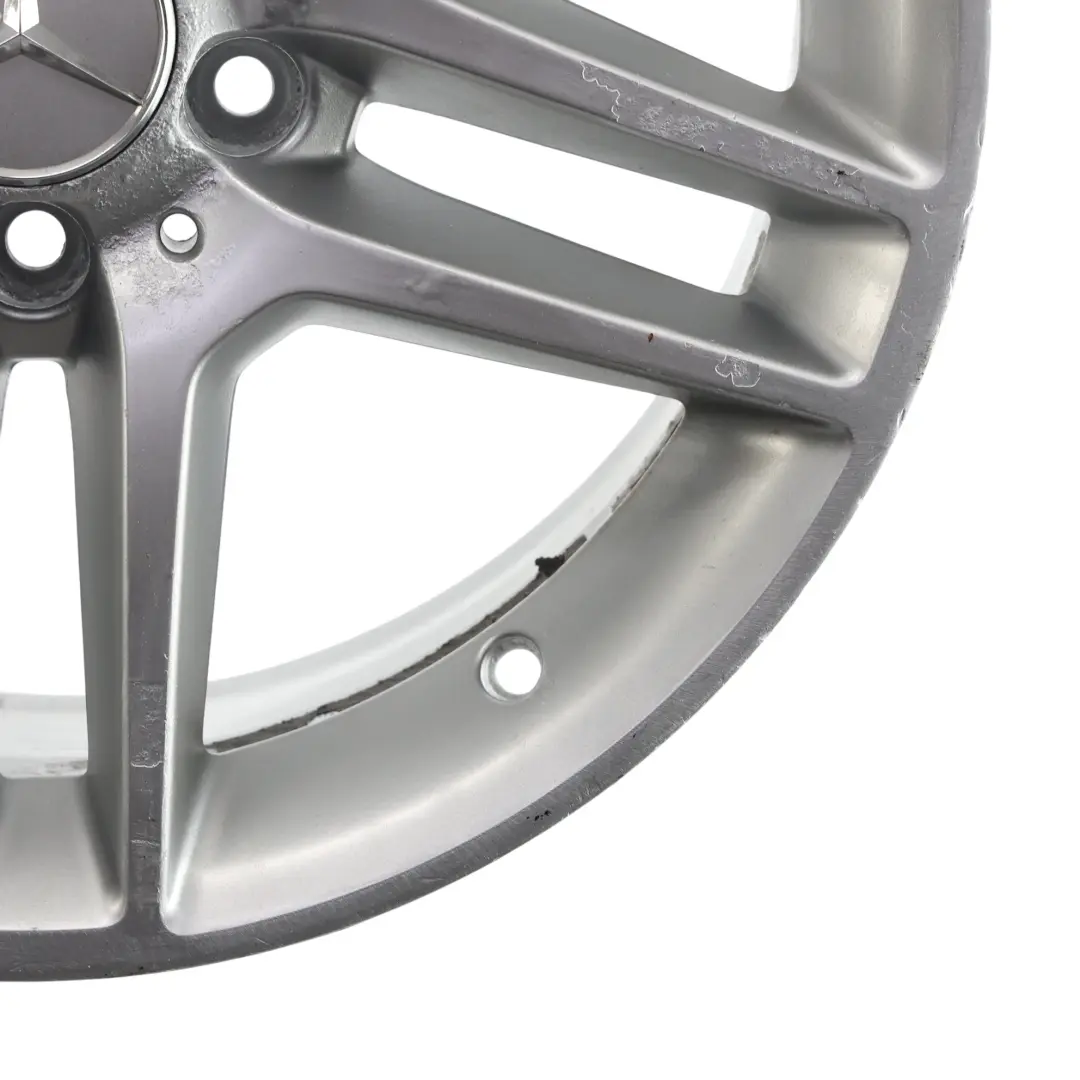 Mercedes W204 AMG Rear Alloy Wheel Rim 17" 8.5J ET:58 5 Double Spoke - SKU A2044019702-4 - Part number A2044019702