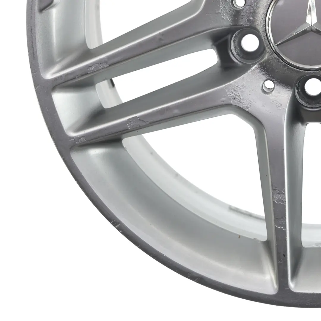 Mercedes W204 AMG Rear Alloy Wheel Rim 17" 8.5J ET:58 5 Double Spoke - SKU A2044019702-4 - Part number A2044019702
