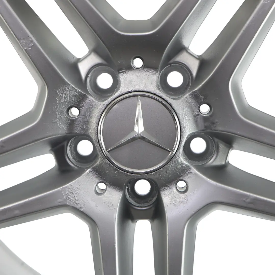 Mercedes W204 AMG Rear Alloy Wheel Rim 17" 8.5J ET:58 5 Double Spoke - SKU A2044019702-4 - Part number A2044019702