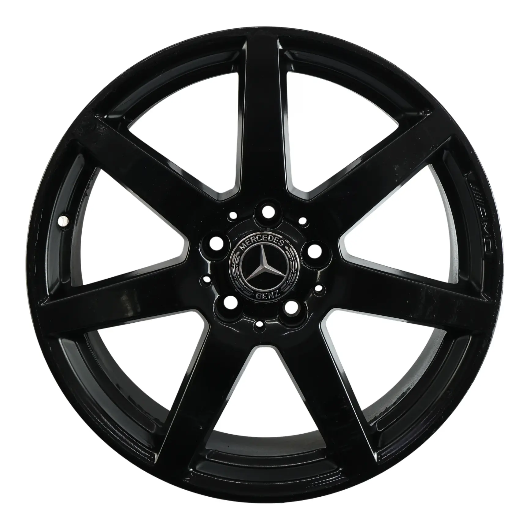 Mercedes W204 7-Spoke AMG Front Black Alloy Wheel Rim 18" 8,5J ET:54 A2044019902