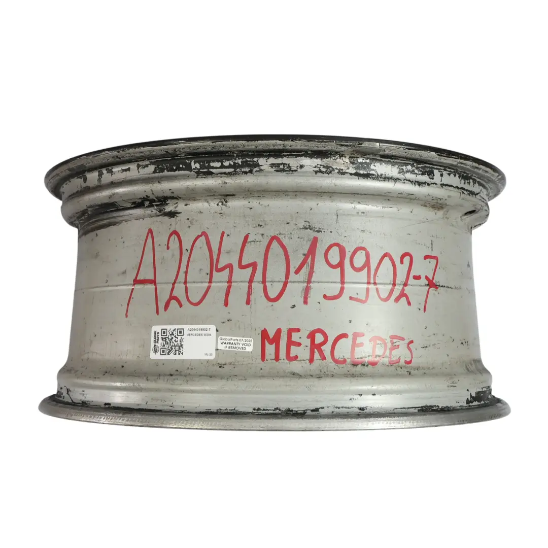 Mercedes W204 7-Spoke AMG Front Black Alloy Wheel Rim 18" 8,5J ET:54 - SKU A2044019902-7 - Part number A2044019902