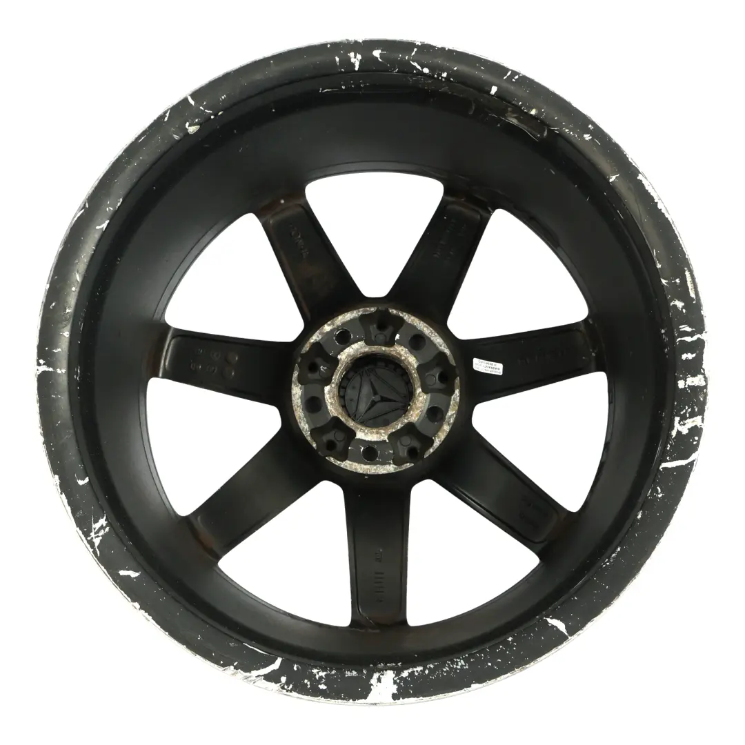 Mercedes W204 7-Spoke AMG Front Black Alloy Wheel Rim 18" 8,5J ET:54 - SKU A2044019902-7 - Part number A2044019902
