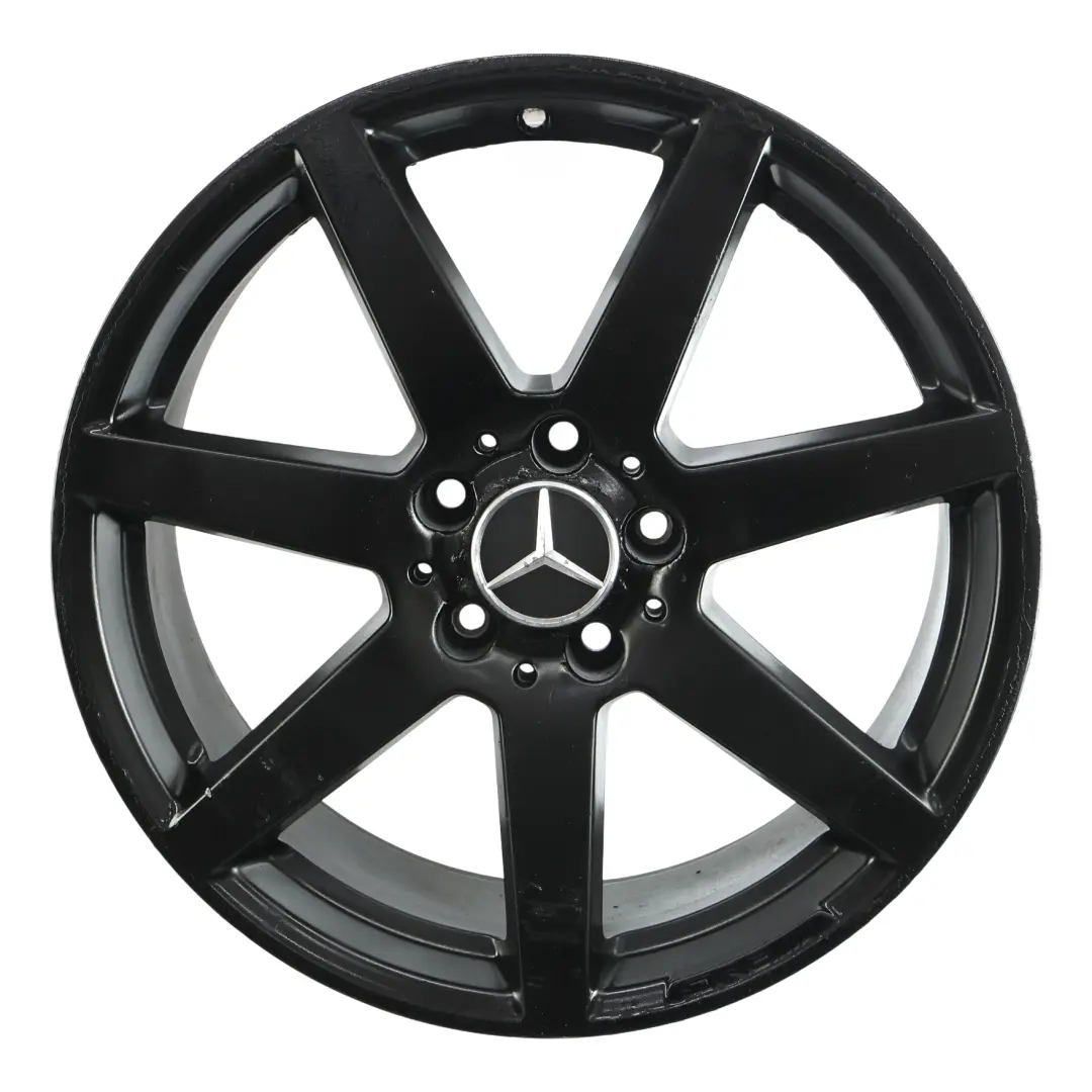 Mercedes W204 7-Spoke AMG Rear Wheel Rim Alloy Black 18" 8,5J ET:54 - SKU A2044019902-8 - Part number A2044019902