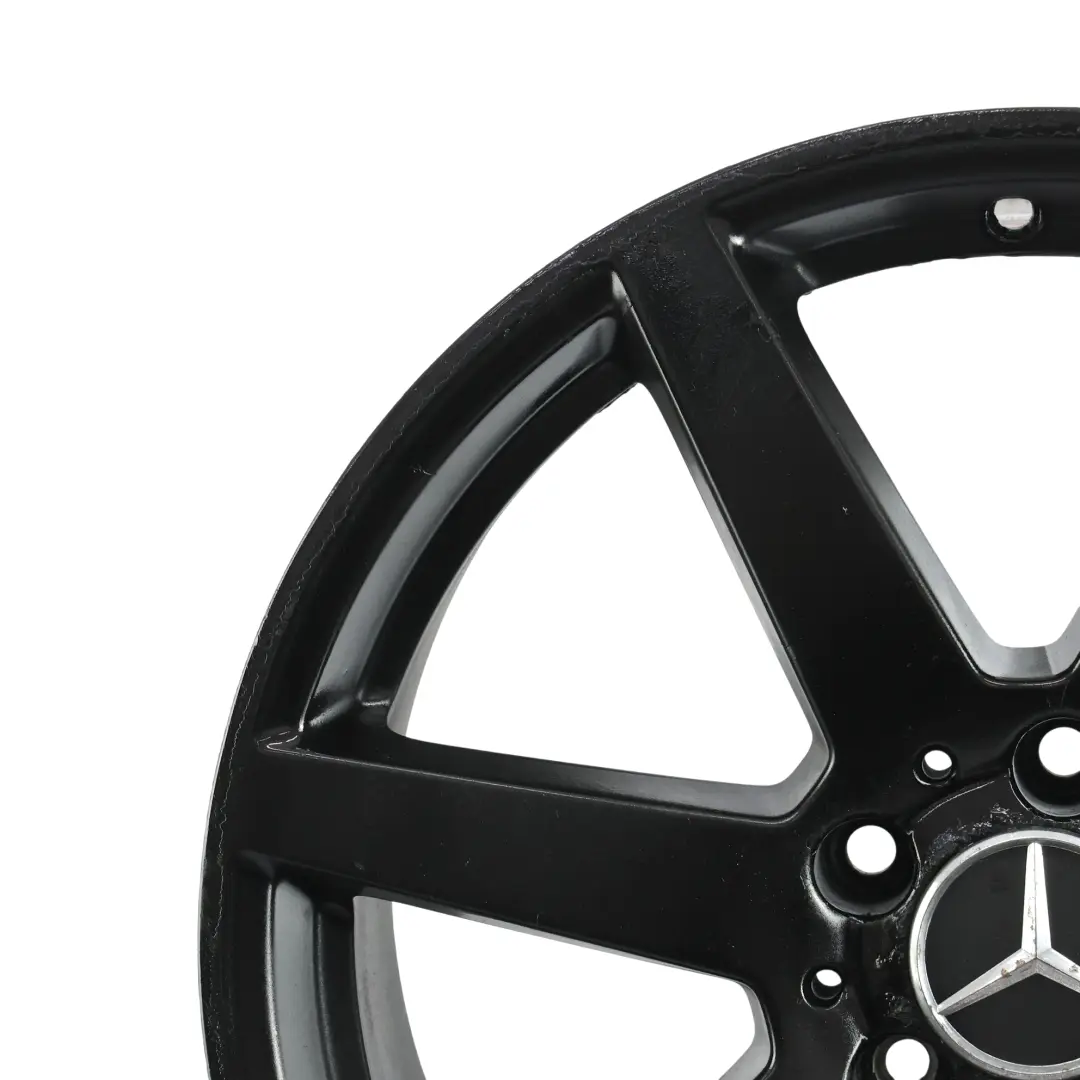 7-Spoke AMG Rear Wheel Rim Alloy Black 18" 8,5J ET:54 to Mercedes W204 with Part number A2044019902 Mercedes W204 7-Spoke AMG Rear Wheel Rim Alloy Black 18" 8,5J ET:54 - SKU A2044019902-8 - Part number A2044019902