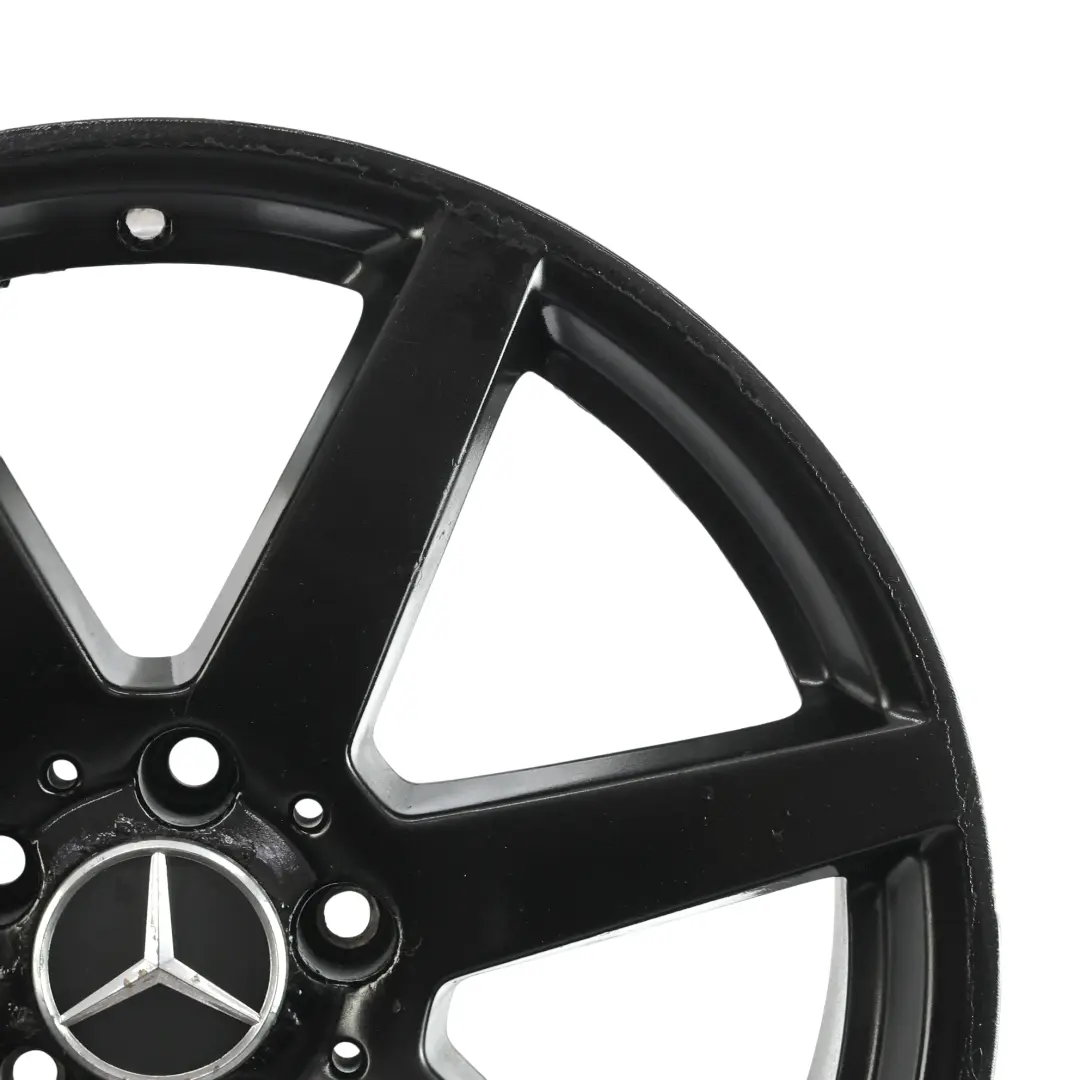 Mercedes W204 7-Spoke AMG Rear Wheel Rim Alloy Black 18" 8,5J ET:54 - SKU A2044019902-8 - Part number A2044019902