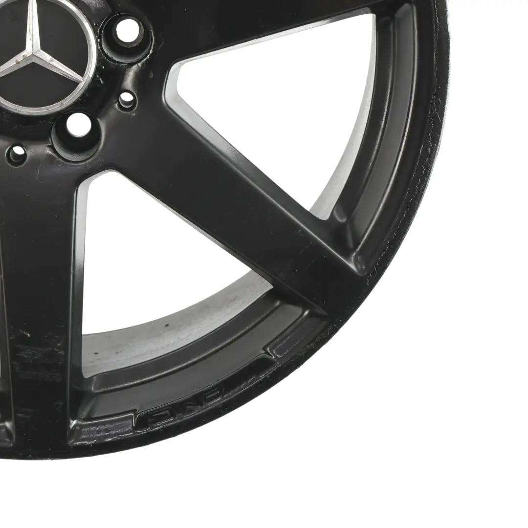 7-Spoke AMG Rear Wheel Rim Alloy Black 18" 8,5J ET:54 to Mercedes W204 with Part number A2044019902 Mercedes W204 7-Spoke AMG Rear Wheel Rim Alloy Black 18" 8,5J ET:54 - SKU A2044019902-8 - Part number A2044019902