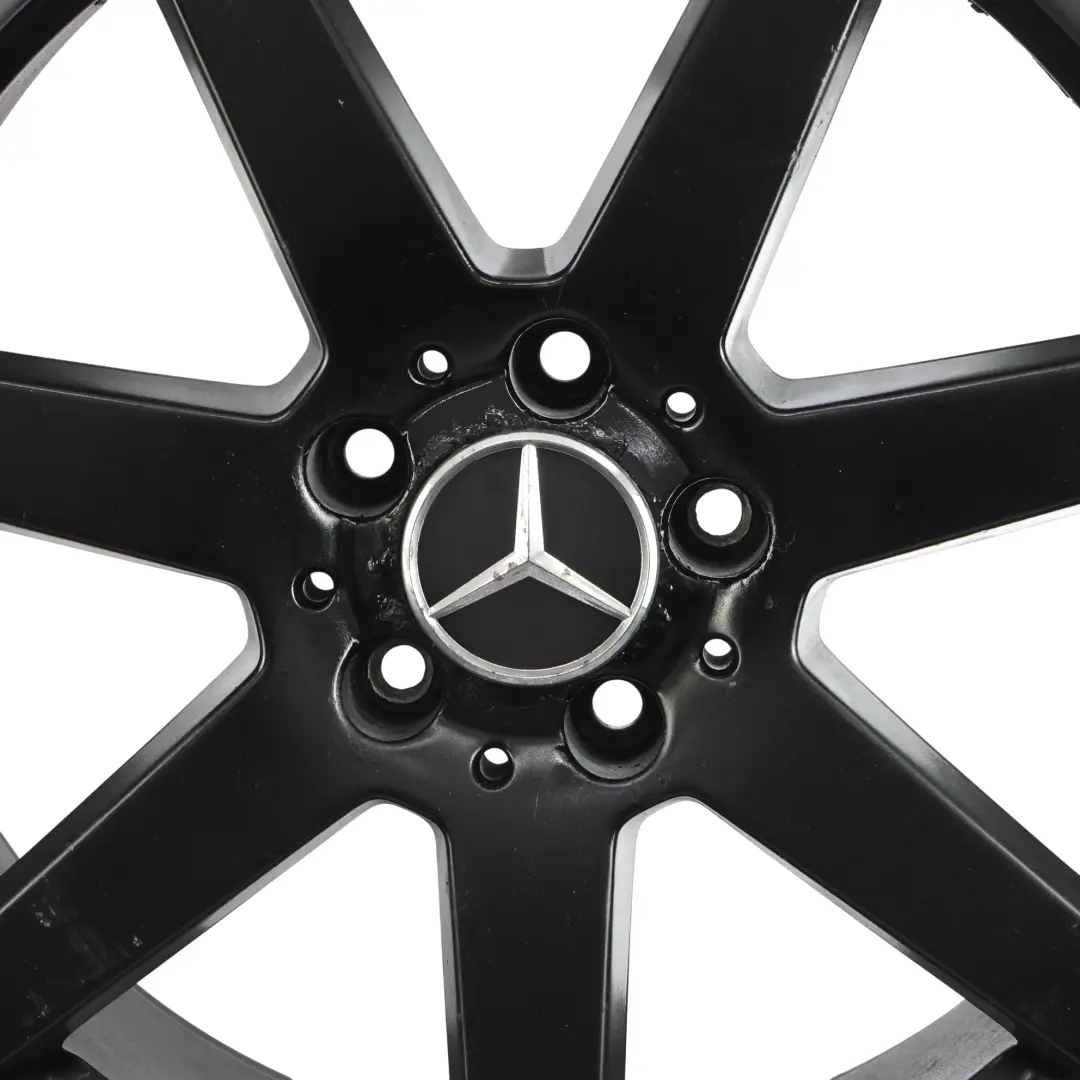 7-Spoke AMG Rear Wheel Rim Alloy Black 18" 8,5J ET:54 to Mercedes W204 with Part number A2044019902 Mercedes W204 7-Spoke AMG Rear Wheel Rim Alloy Black 18" 8,5J ET:54 - SKU A2044019902-8 - Part number A2044019902