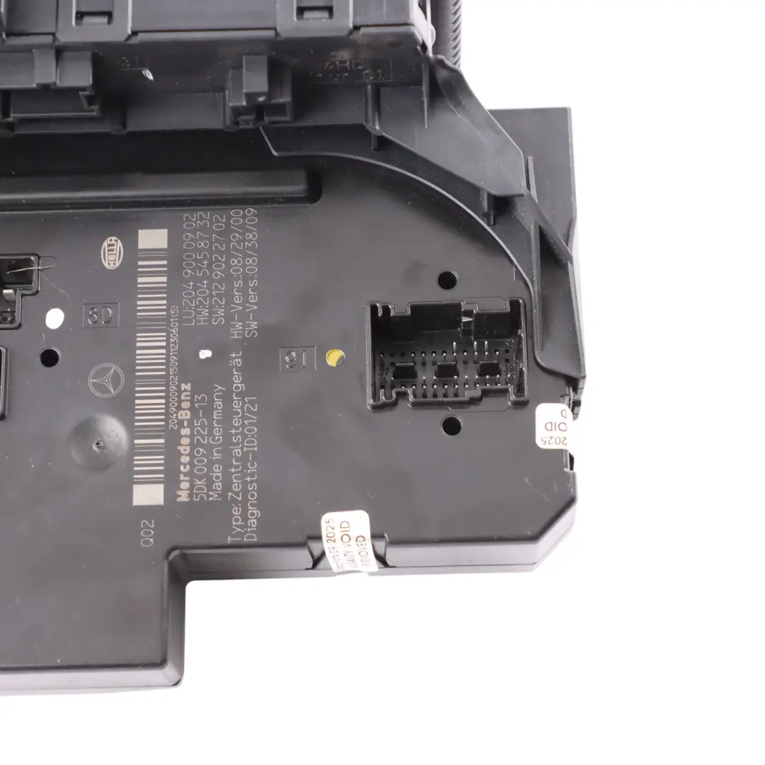  Fuse Box Mercedes W204 Rear SAM Relay Fuse Box Control Module - SKU A2049000902 - Part number A2049000902