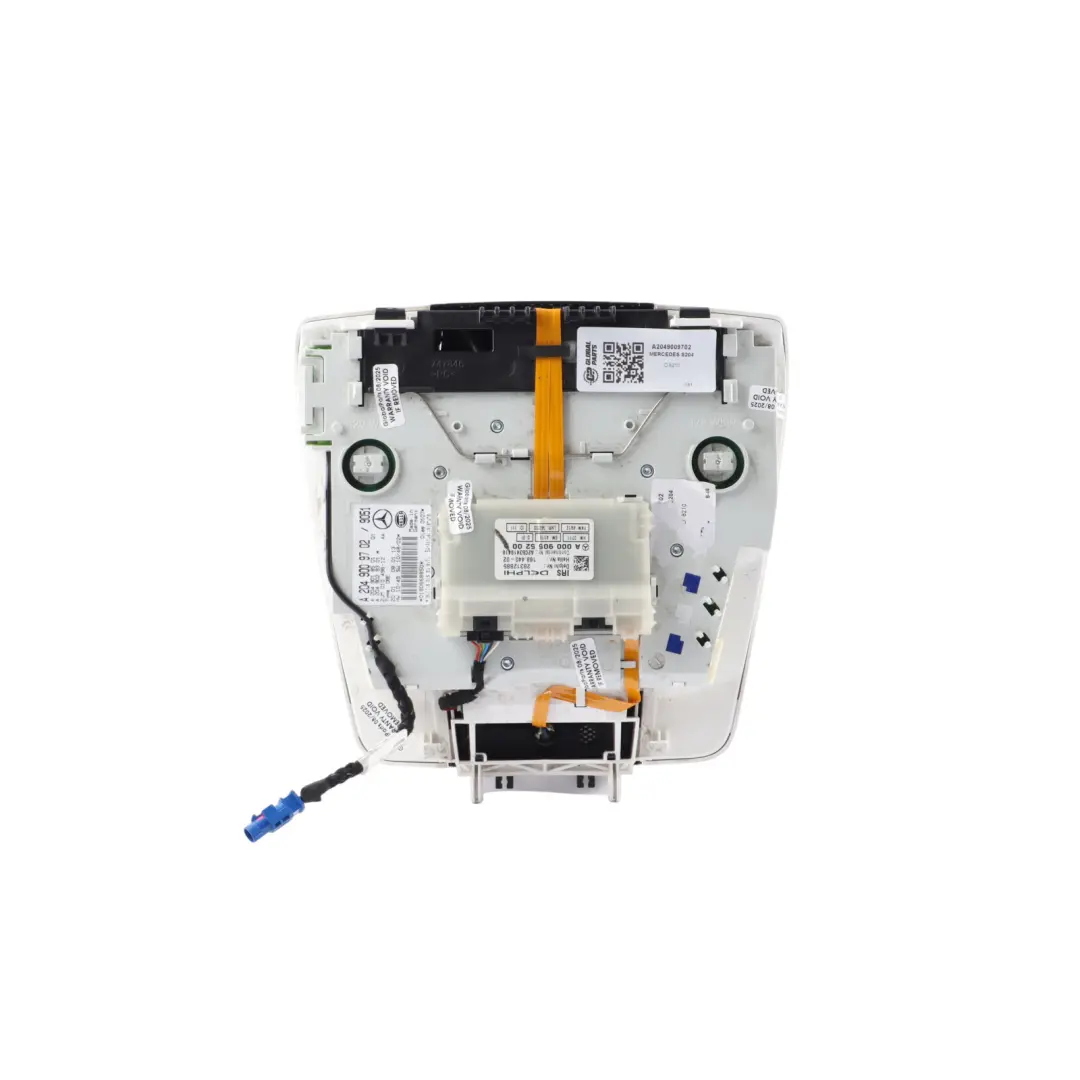 Headliner Courtesy Roof Interior Light Lamp Panel to Mercedes S204 with Part number A2049009702 Mercedes S204 Headliner Courtesy Roof Interior Light Lamp Panel - SKU A2049009702 - Part number A2049009702