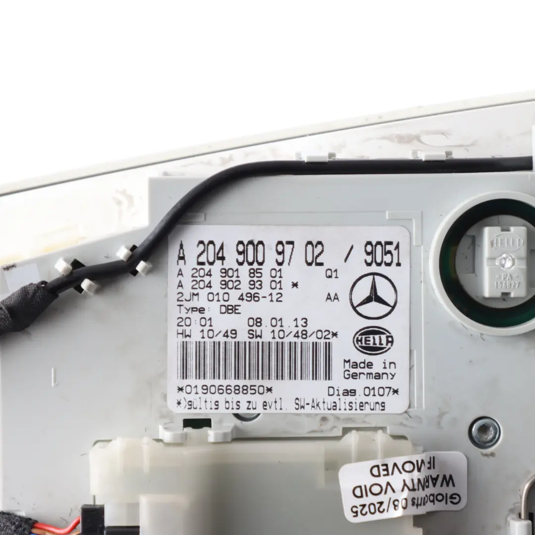 Headliner Courtesy Roof Interior Light Lamp Panel to Mercedes S204 with Part number A2049009702 Mercedes S204 Headliner Courtesy Roof Interior Light Lamp Panel - SKU A2049009702 - Part number A2049009702