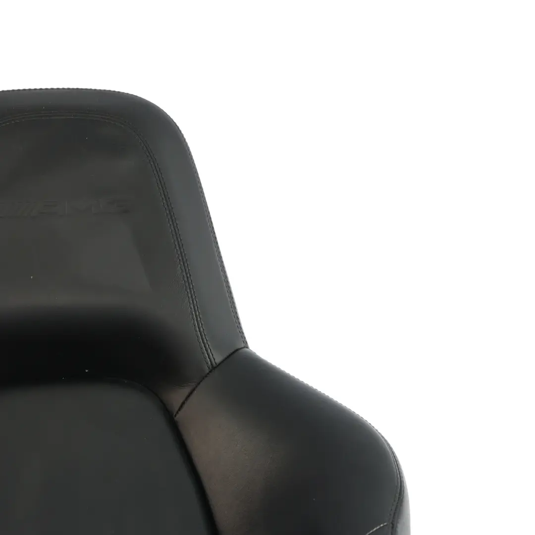 Mercedes W204 S204 AMG Front Sport Seat Backrest Heated Right O/S Black Leather - SKU A2049101805 - Part number A2049101805