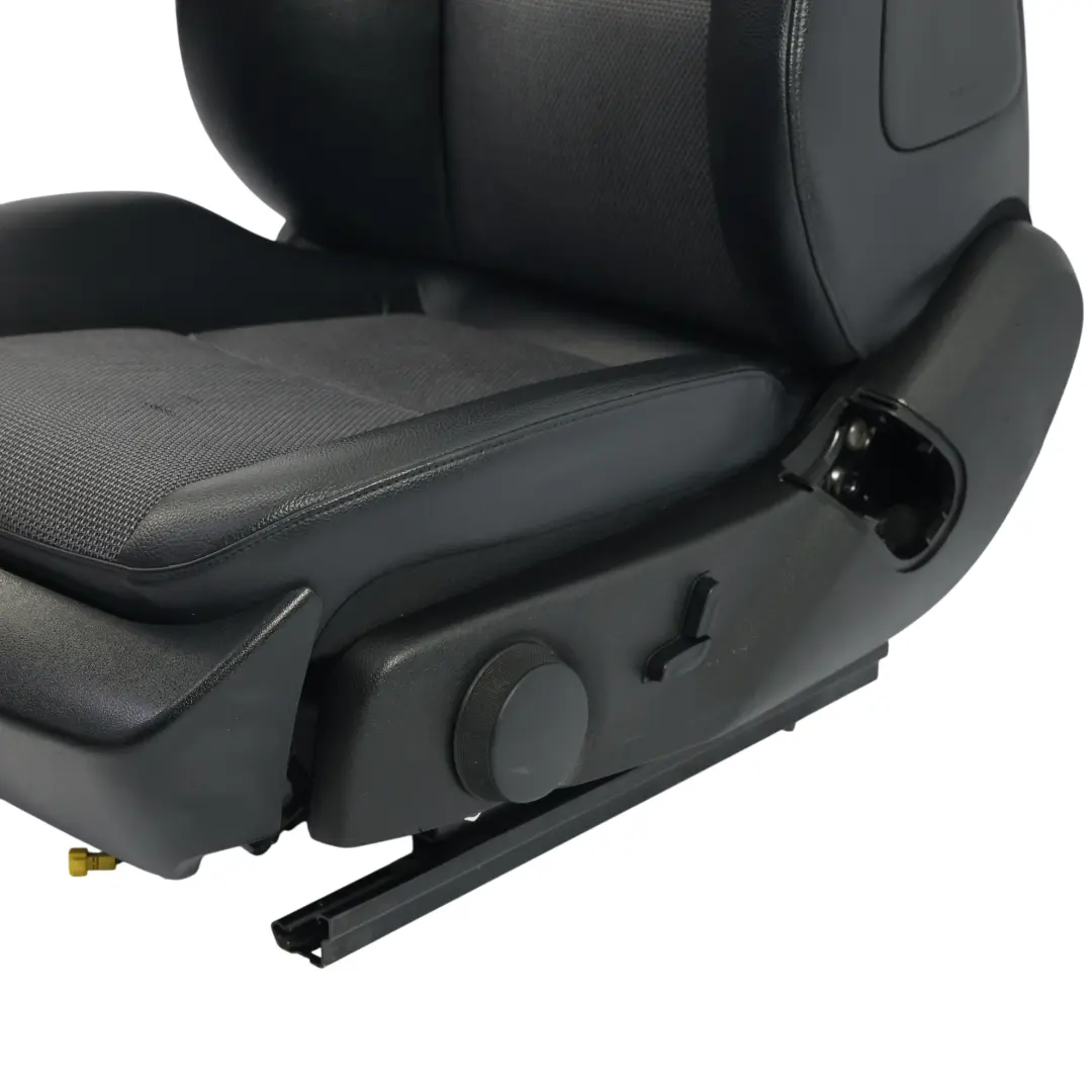 Mercedes W204 S204 Front Seat Sport Left N/S Heated Fabric Cloth Leather Black - SKU A2049102347-4 - Part number A2049102347