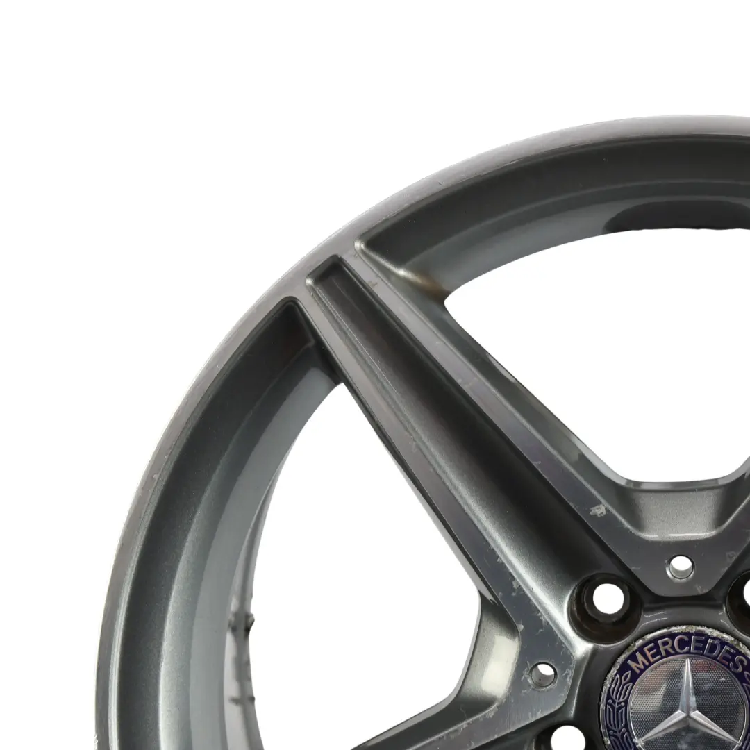 Mercedes W205 AMG Wheel Rim Alloy 5 Spoke 18" 8,5J Himalaya Grey - SKU A2054011200-1 - Part number A2054011200
