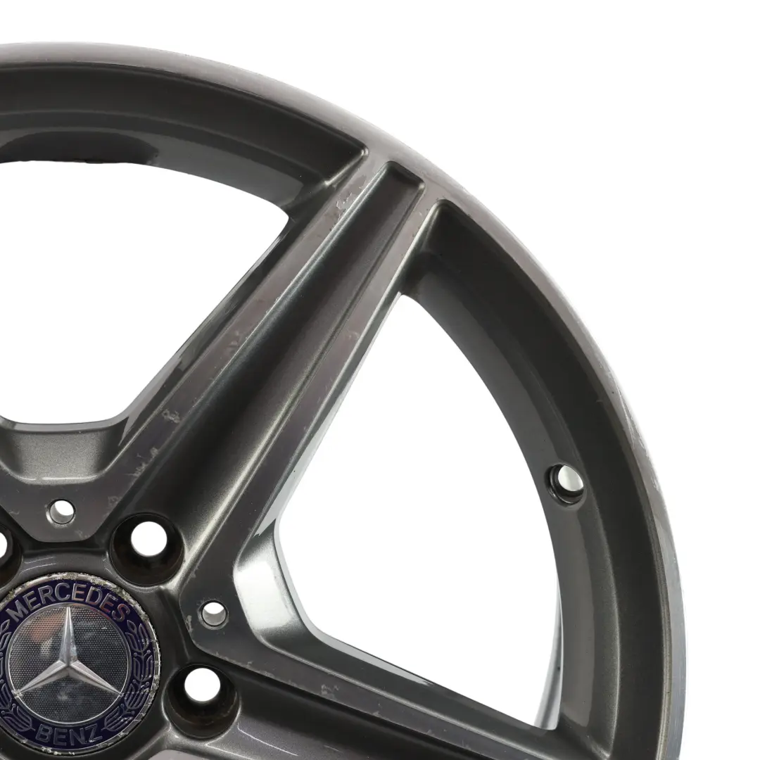 Mercedes W205 AMG Wheel Rim Alloy 5 Spoke 18" 8,5J Himalaya Grey - SKU A2054011200-1 - Part number A2054011200
