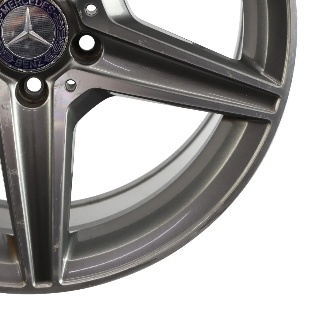 Mercedes W205 AMG Wheel Rim Alloy 5 Spoke 18" 8,5J Himalaya Grey - SKU A2054011200-1 - Part number A2054011200