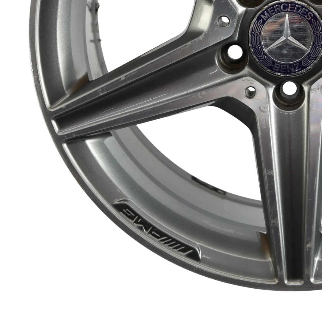 Mercedes W205 AMG Wheel Rim Alloy 5 Spoke 18" 8,5J Himalaya Grey - SKU A2054011200-1 - Part number A2054011200
