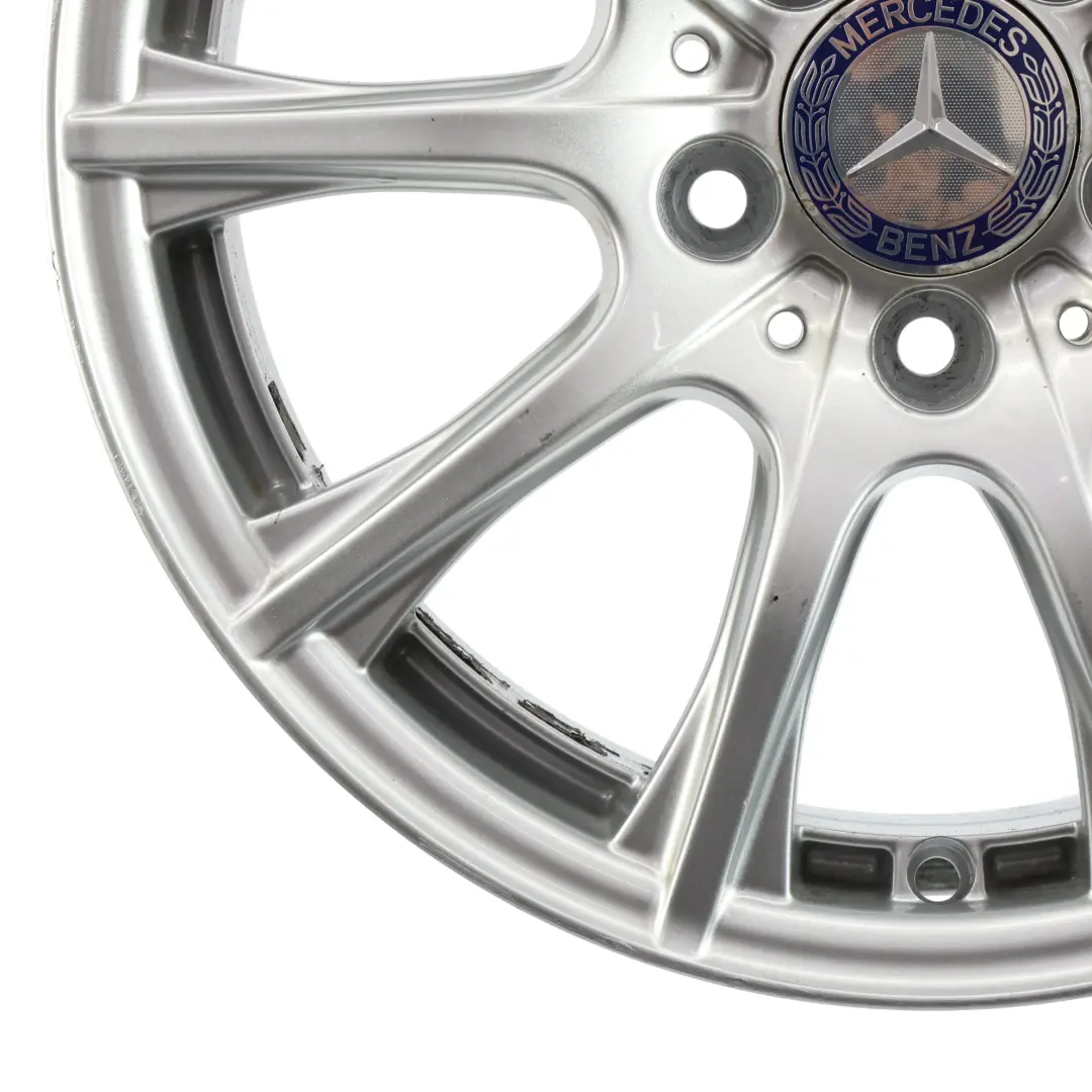 Mercedes W205 Cerchio In Lega Argento 16'' 6,5J ET:38 10 Razze - SKU A2054012400-2 - Numero di parte A2054012400