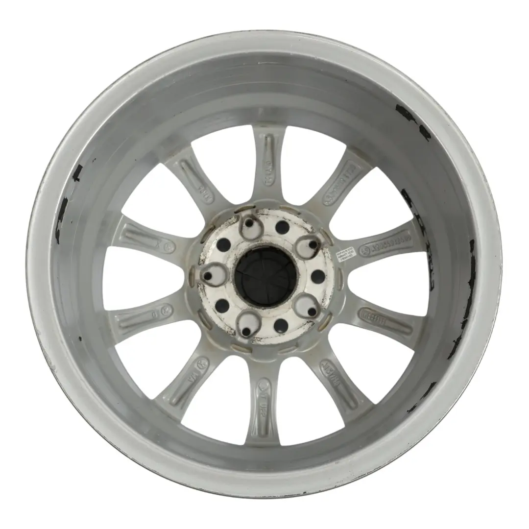 Alloy Wheel Rim 16'' 6,5J ET:38 10 Spoke to Mercedes W205 Silver with Part number A2054012400 Mercedes W205 Silver Alloy Wheel Rim 16'' 6,5J ET:38 10 Spoke - SKU A2054012400-3 - Part number A2054012400
