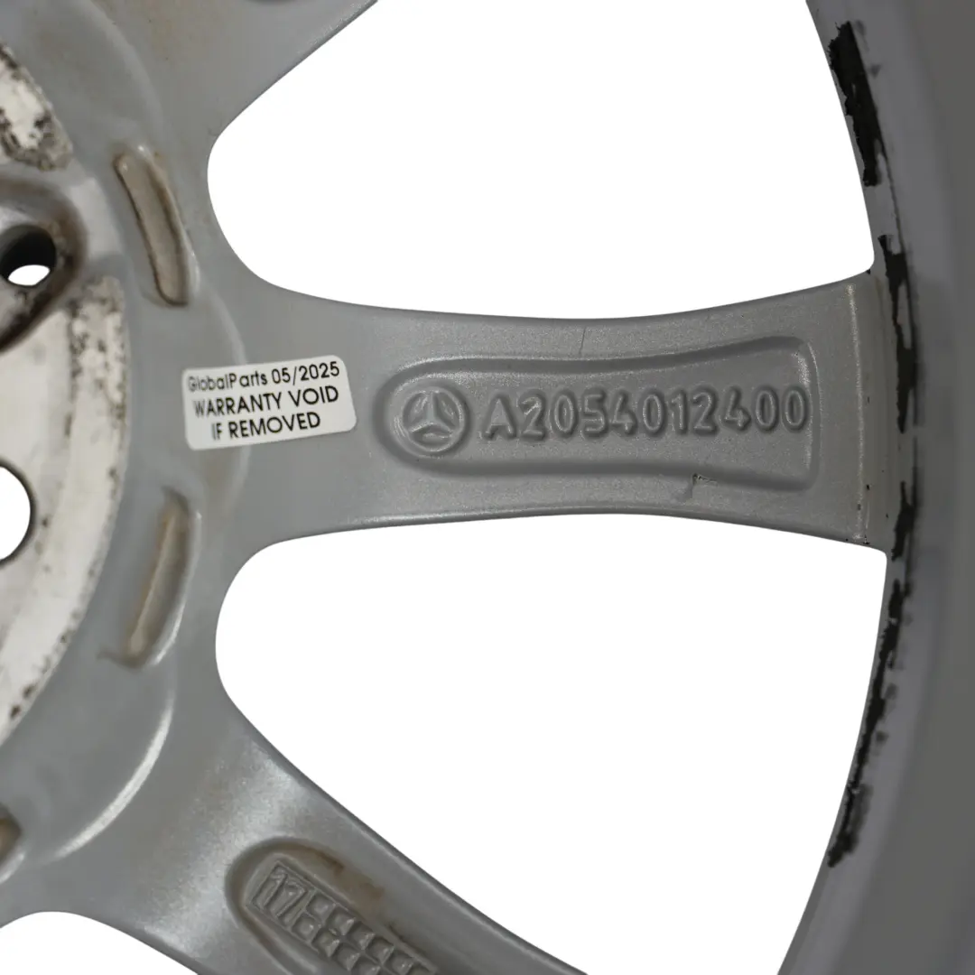 Alloy Wheel Rim 16'' 6,5J ET:38 10 Spoke to Mercedes W205 Silver with Part number A2054012400 Mercedes W205 Silver Alloy Wheel Rim 16'' 6,5J ET:38 10 Spoke - SKU A2054012400-3 - Part number A2054012400