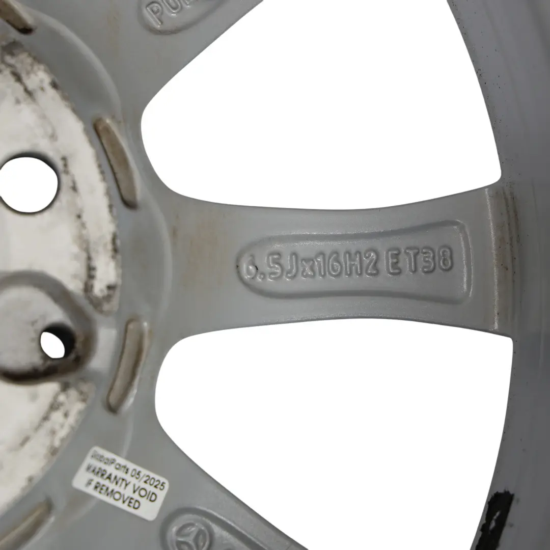Alloy Wheel Rim 16'' 6,5J ET:38 10 Spoke to Mercedes W205 Silver with Part number A2054012400 Mercedes W205 Silver Alloy Wheel Rim 16'' 6,5J ET:38 10 Spoke - SKU A2054012400-3 - Part number A2054012400