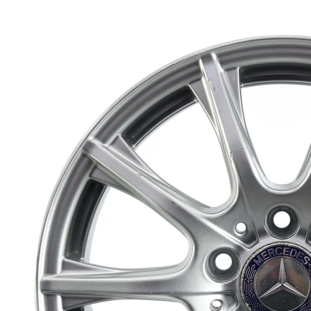 Alloy Wheel Rim 16'' 6,5J ET:38 10 Spoke to Mercedes W205 Silver with Part number A2054012400 Mercedes W205 Silver Alloy Wheel Rim 16'' 6,5J ET:38 10 Spoke - SKU A2054012400-3 - Part number A2054012400