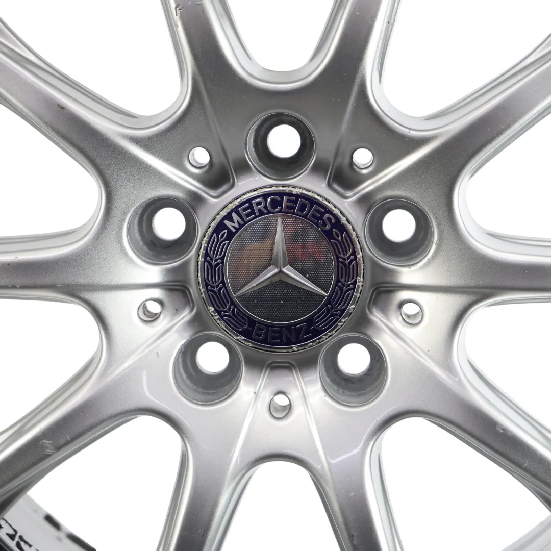 Alloy Wheel Rim 16'' 6,5J ET:38 10 Spoke to Mercedes W205 Silver with Part number A2054012400 Mercedes W205 Silver Alloy Wheel Rim 16'' 6,5J ET:38 10 Spoke - SKU A2054012400-3 - Part number A2054012400