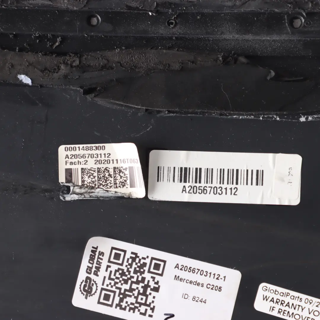 Mercedes C205 Window Glass Quarter Side Fixed Chrome Rear Left N/S - SKU A2056703112-1 - Part number A2056703112