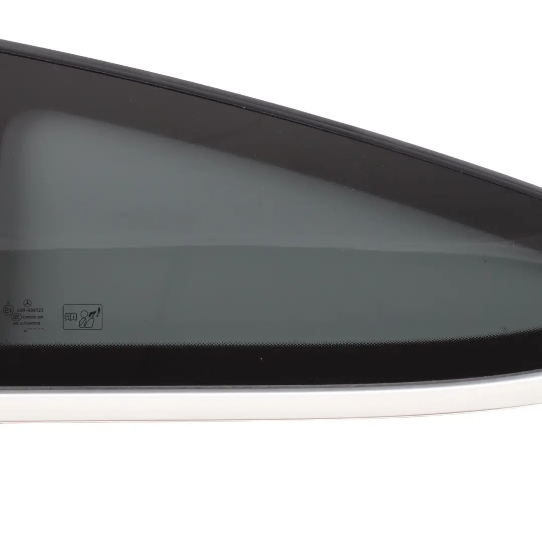 Mercedes C205 Window Glass Quarter Side Fixed Chrome Rear Left N/S - SKU A2056703112-1 - Part number A2056703112
