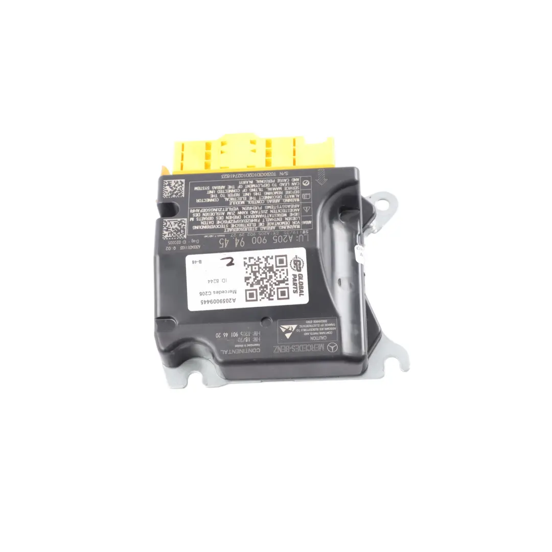 Module Control Unit SRS to Mercedes C205 C253 Air with Part number A2059009445 Mercedes C205 C253 Air Module Control Unit SRS - SKU A2059009445 - Part number A2059009445