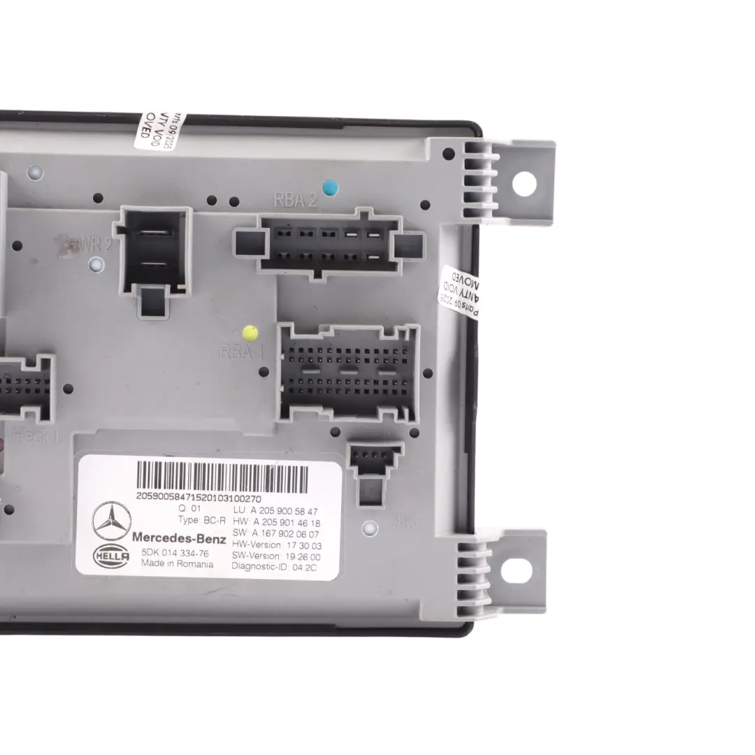 Mercedes C205 W205 Relay Module Body Control Module Unit SAM BCM - SKU A2059014618 - Part number A2059014618