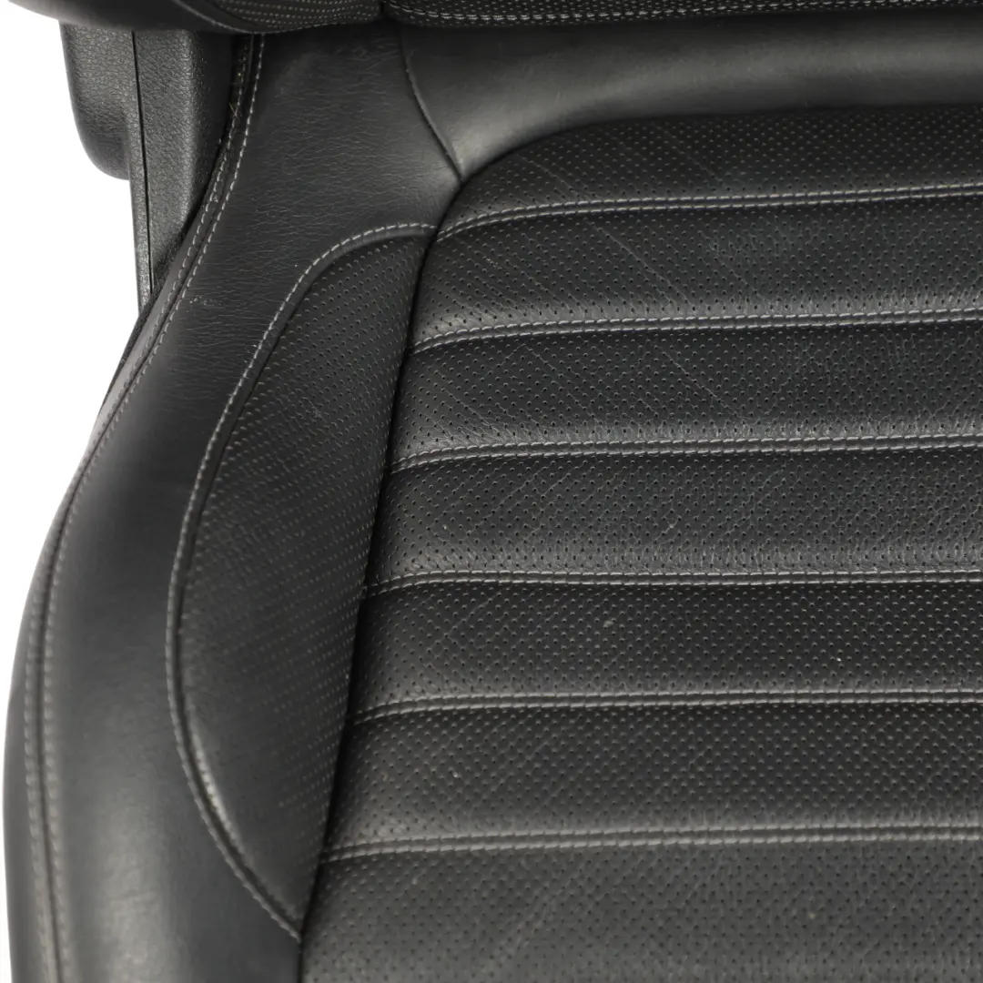 Front Left N/S Interior Heated Black Leather to Mercedes C205 Coupe Seat with Part number A2059106102 Mercedes C205 Coupe Seat Front Left N/S Interior Heated Black Leather - SKU A2059106102-2 - Part number A2059106102