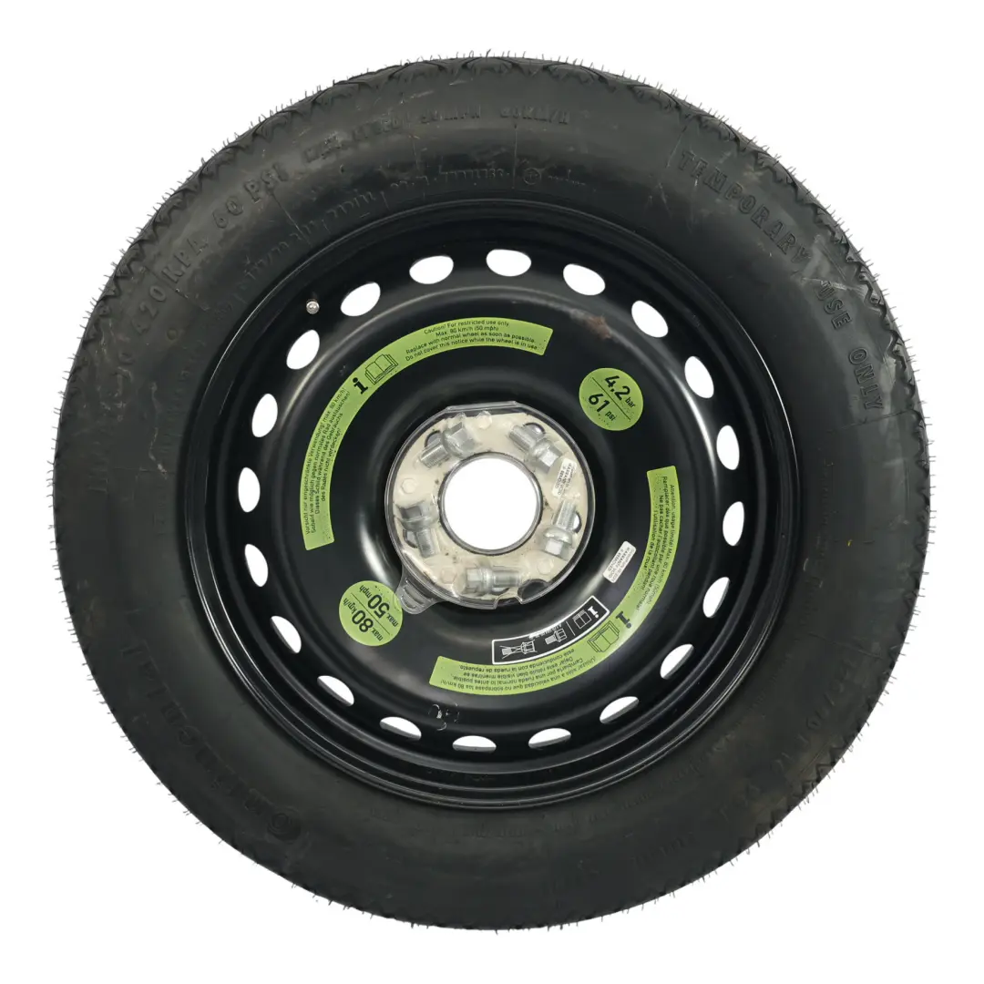 Rueda Repuesto Compacta Tornillos R16 125/90 para Mercedes W203 C209 con número de pieza A2094000402 Mercedes W203 C209 Rueda Repuesto Compacta Tornillos R16 125/90 - SKU A2094000402-3 - Número de pieza A2094000402