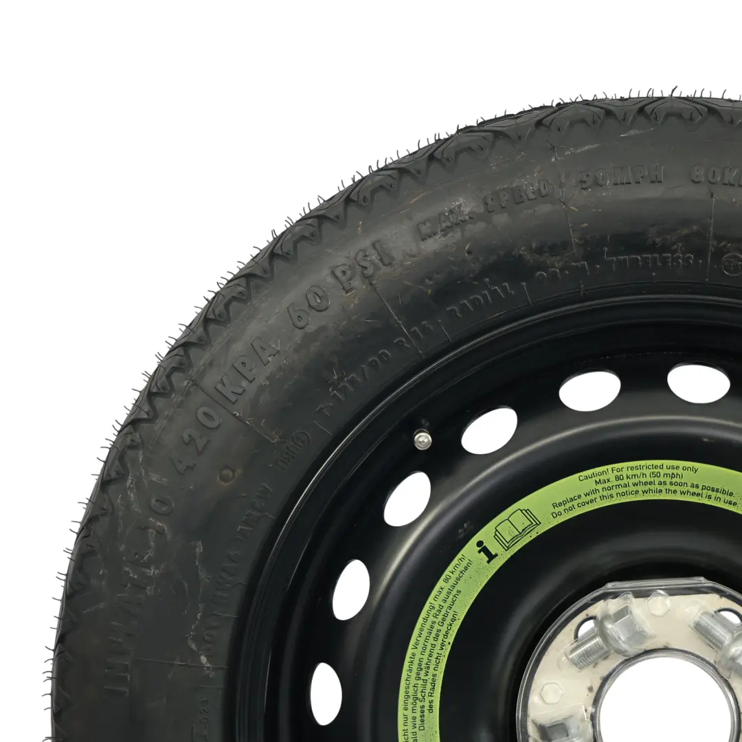 Ruota Scorta Compatta R16 Pneumatico 125/90 per Mercedes W203 C209 con numero di parte A2094000402 Mercedes W203 C209 Ruota Scorta Compatta R16 Pneumatico 125/90 - SKU A2094000402-3 - Numero di parte A2094000402
