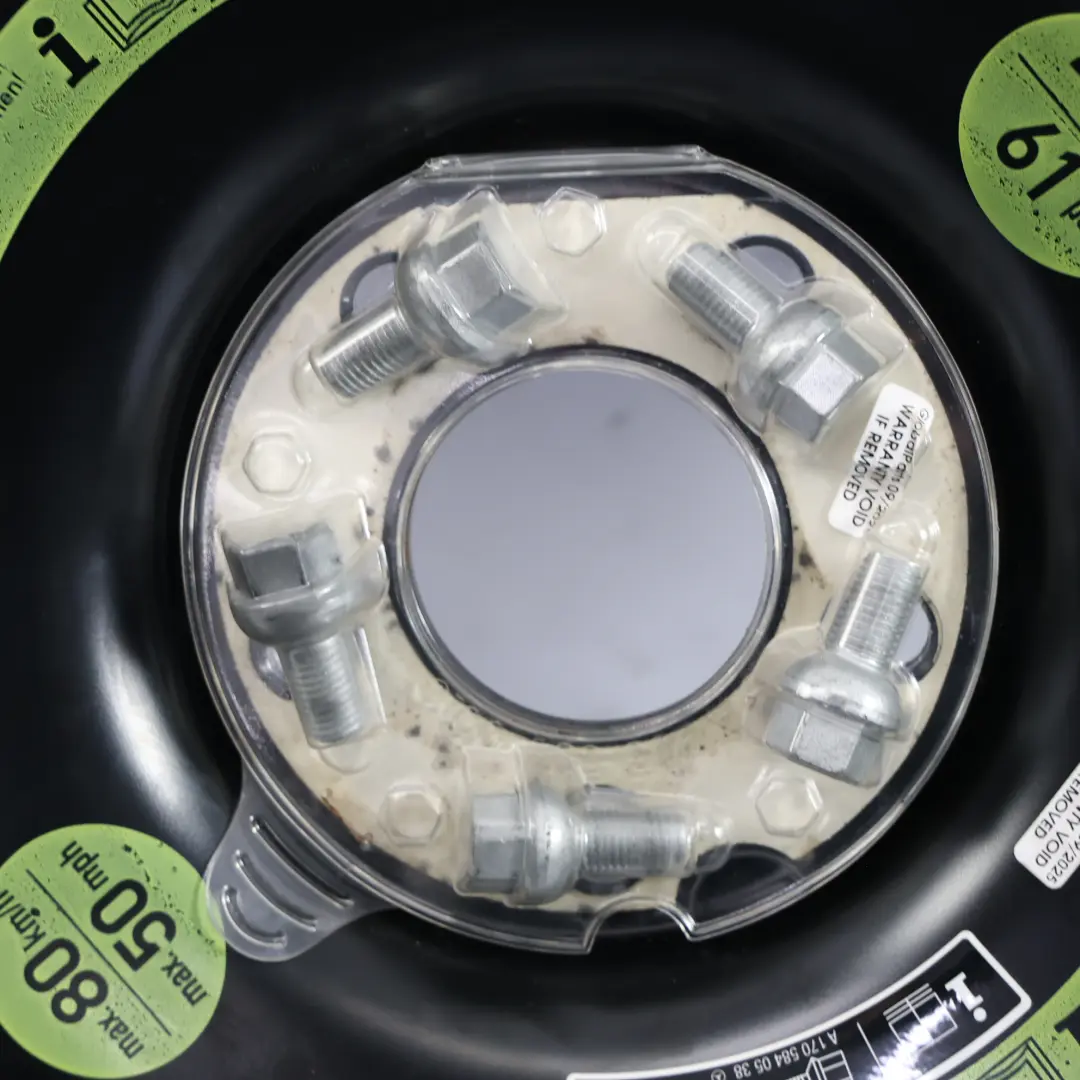 Kompakt Ersatzrad Stahlbolzen R16 Reifen 125/90 für Mercedes W203 C209 mit Teilenummer A2094000402 Mercedes W203 C209 Kompakt Ersatzrad Stahlbolzen R16 Reifen 125/90 - SKU A2094000402-3 - Teilenummer A2094000402