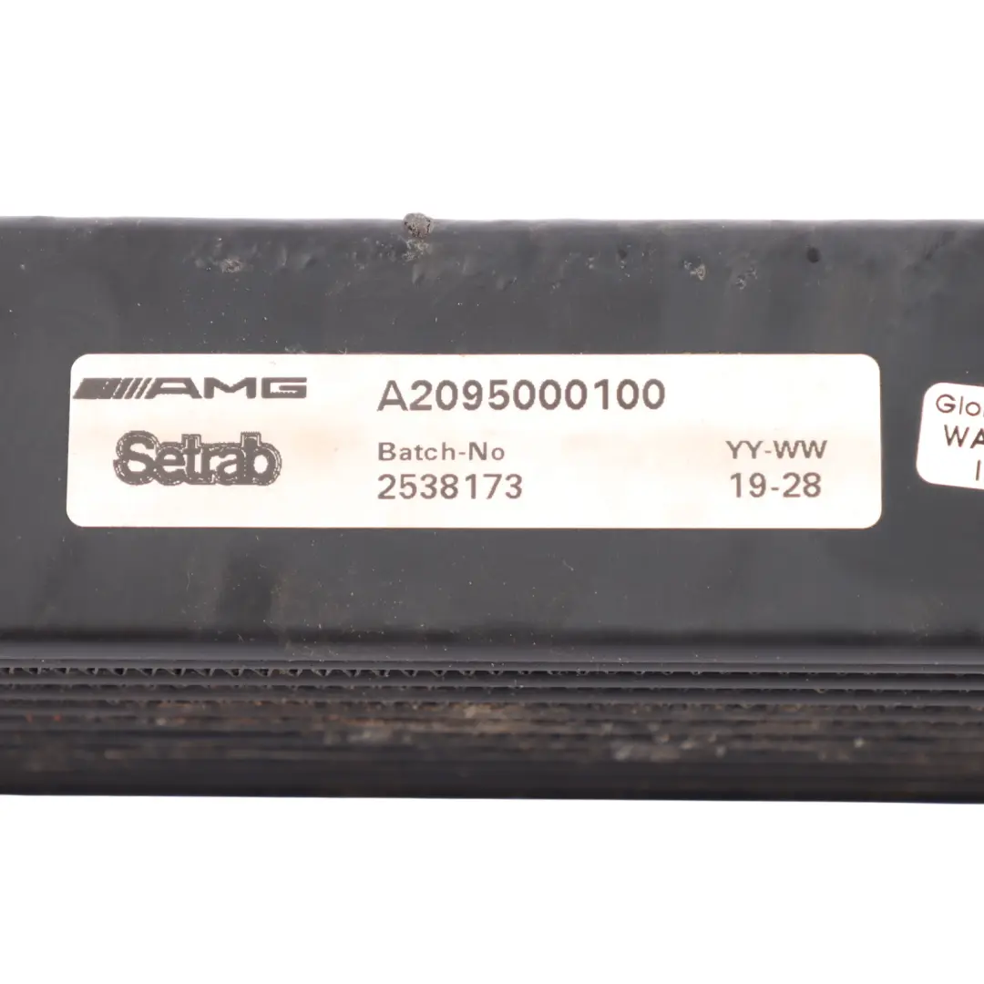 Mercedes C63 W204 E63 W211 AMG Engine Oil Cooler Radiator M156 A2095000600 - SKU A2095000100 - Part number A2095000100