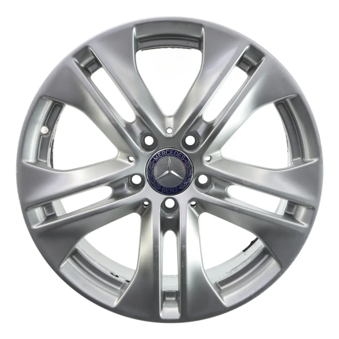 Mercedes W212 Alloy Wheel Rim 5-Double Spoke Silver 17" ET:48 8J - SKU A2124010902-1 - Part number A2124010902