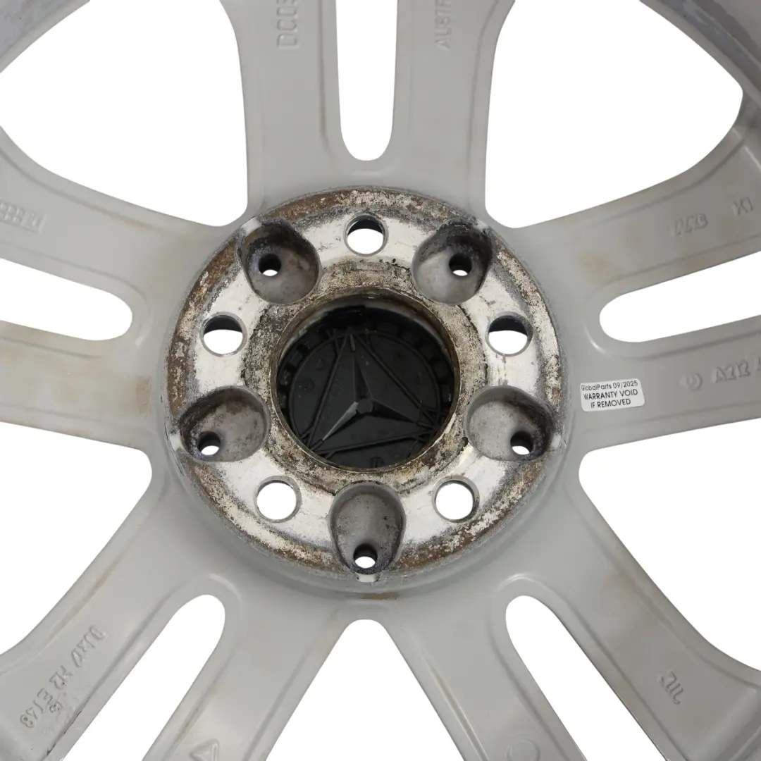 Mercedes W212 Silber Leicht Metal Felge 5-Doppelspeiche 17" ET:48 8J - SKU A2124010902-1 - Teilenummer A2124010902