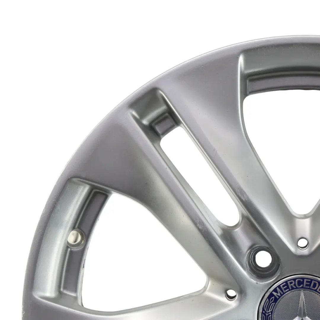 Mercedes W212 Llanta Aleación Plateada 5 Radios Dobles 17" ET:48 8J - SKU A2124010902-1 - Número de pieza A2124010902