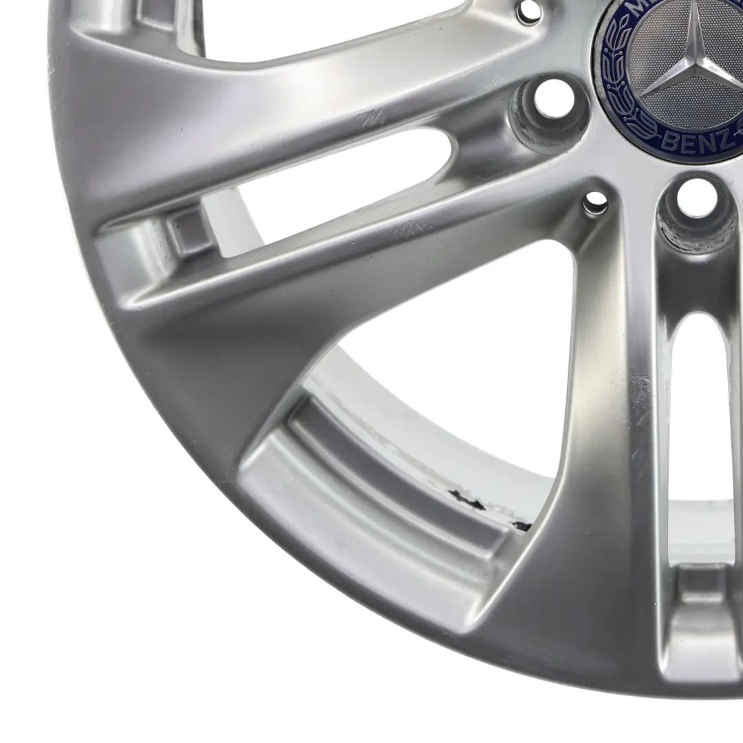 Mercedes W212 Llanta Aleación Plateada 5 Radios Dobles 17" ET:48 8J - SKU A2124010902-1 - Número de pieza A2124010902
