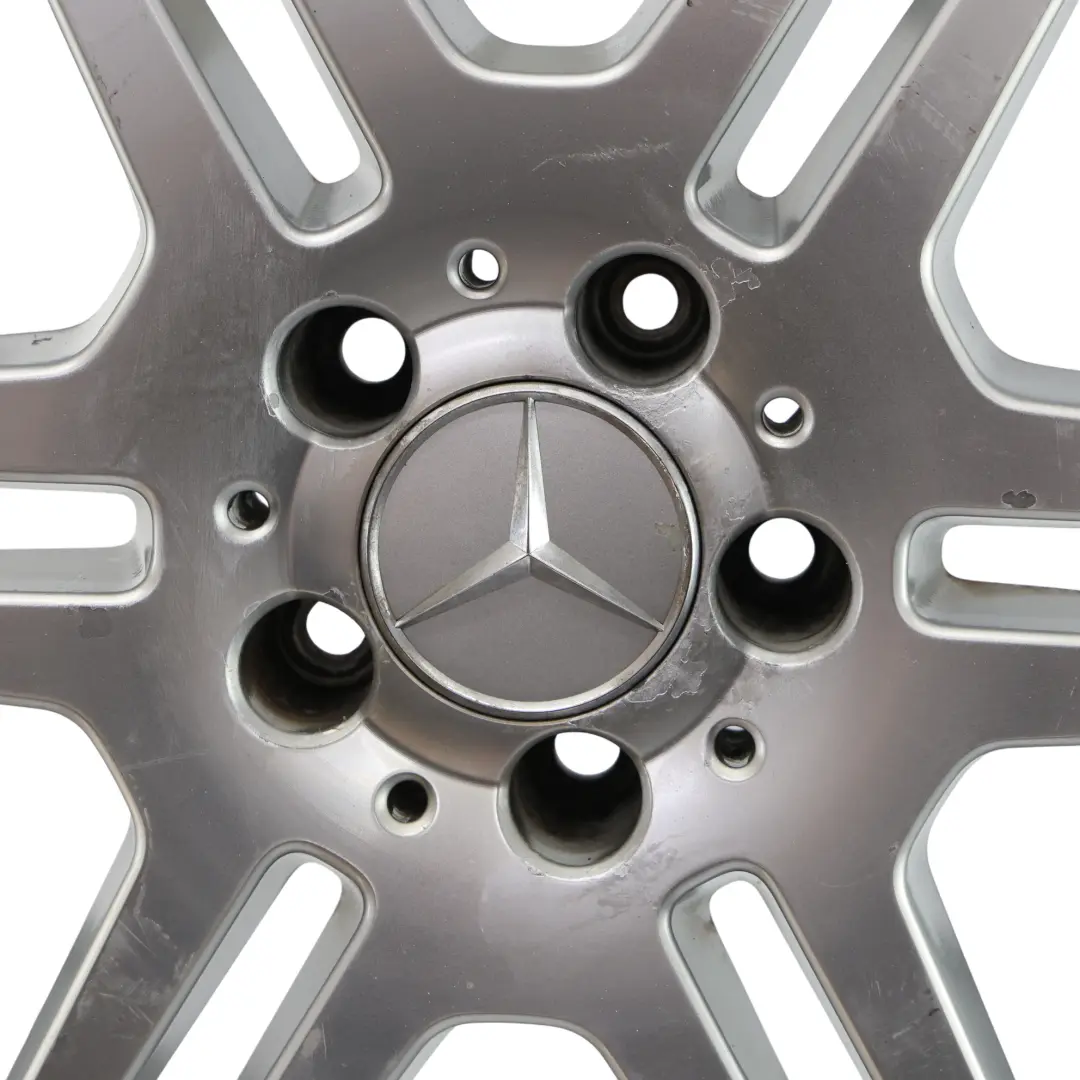 Axle Silver Alloy Wheel Rim 18" ET:48 8,5J to Mercedes W212 Rear with Part number A2124012302 Mercedes W212 Rear Axle Silver Alloy Wheel Rim 18" ET:48 8,5J - SKU A2124012302-4 - Part number A2124012302