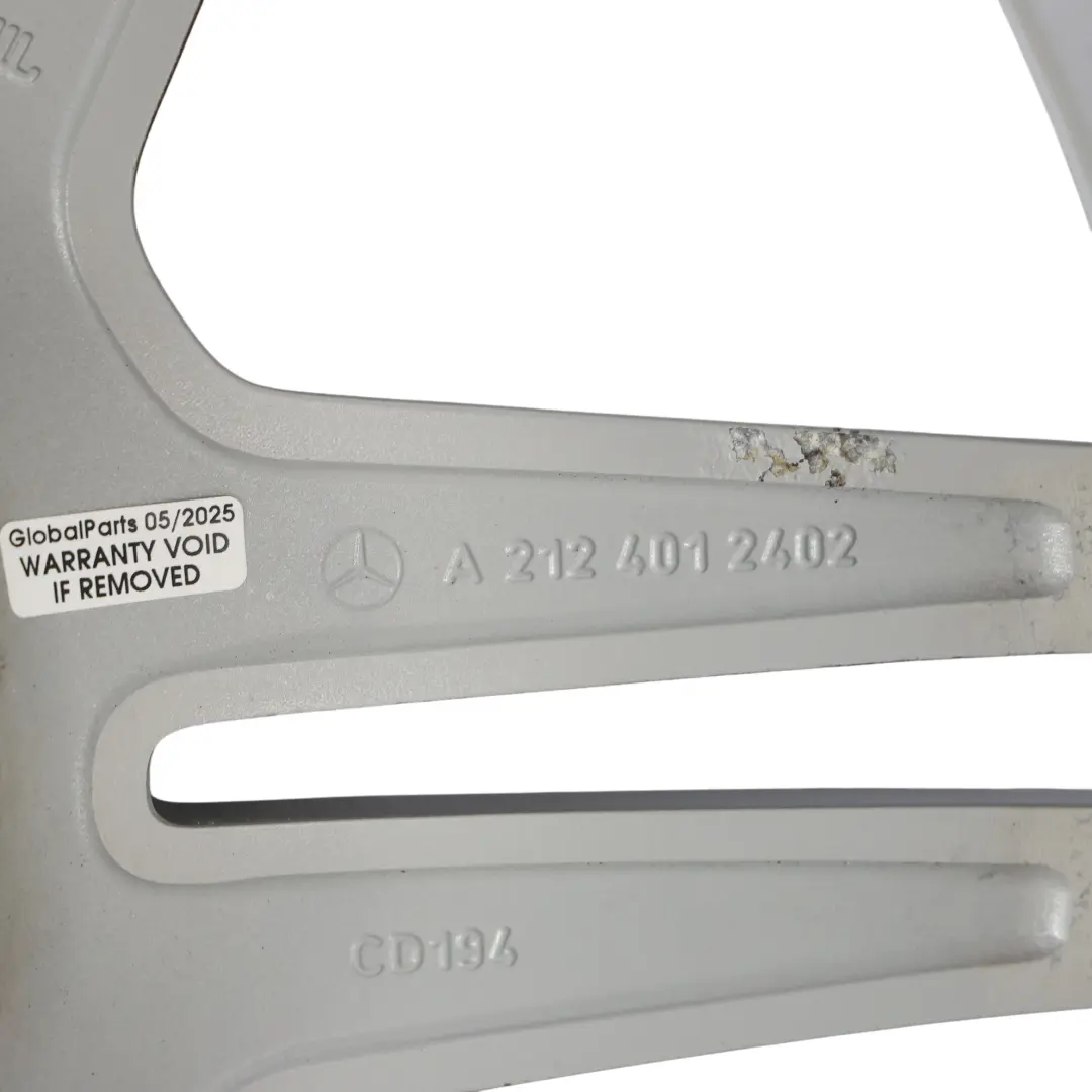 Axle Wheel Rim Alloy Silver 18" ET:54 9J to Mercedes W212 Rear with Part number A2124012402 Mercedes W212 Rear Axle Wheel Rim Alloy Silver 18" ET:54 9J - SKU A2124012402-2 - Part number A2124012402