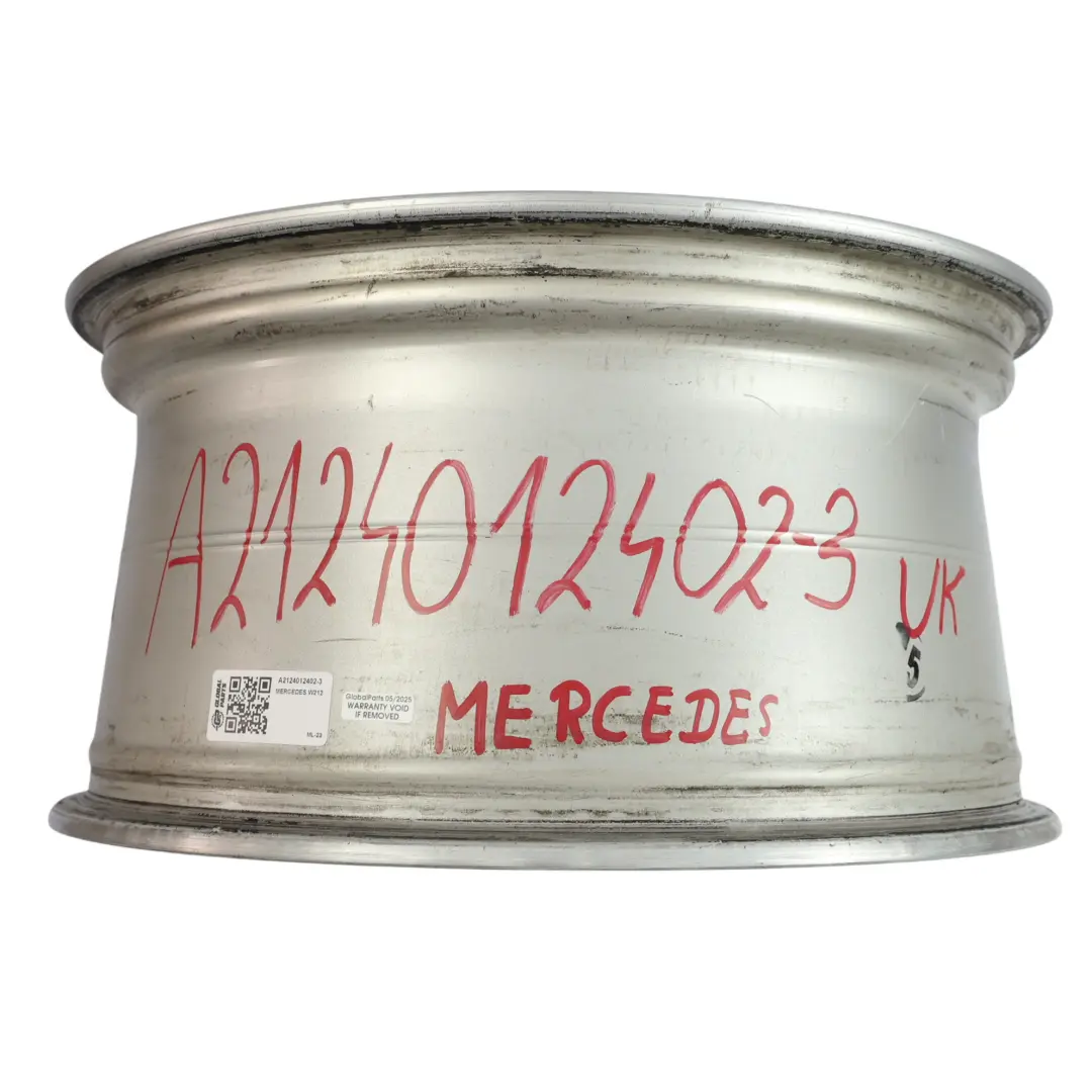 Axle Silver Alloy Wheel Rim 18" ET:54 9J to Mercedes W212 Rear with Part number A2124012402 Mercedes W212 Rear Axle Silver Alloy Wheel Rim 18" ET:54 9J - SKU A2124012402-3 - Part number A2124012402