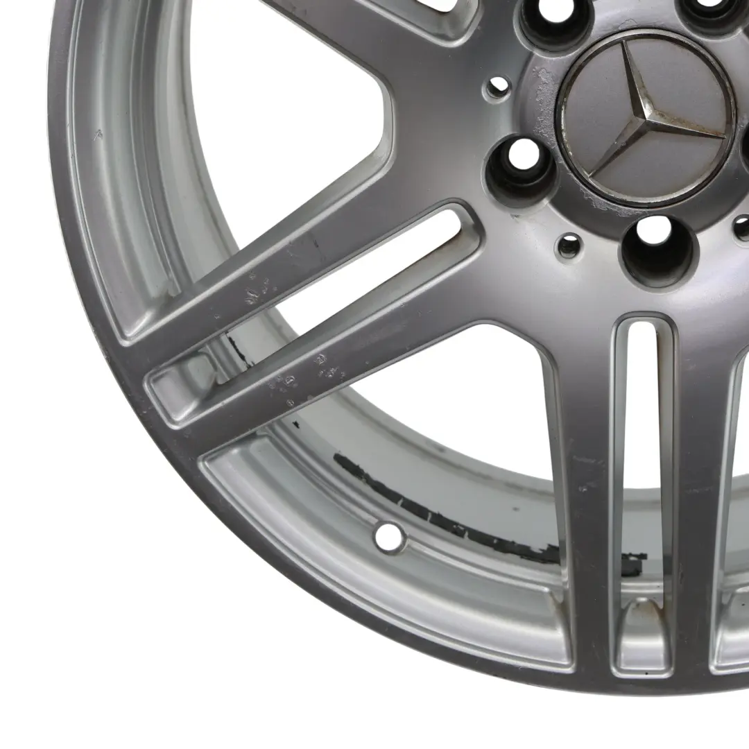 Axle Silver Alloy Wheel Rim 18" ET:54 9J to Mercedes W212 Rear with Part number A2124012402 Mercedes W212 Rear Axle Silver Alloy Wheel Rim 18" ET:54 9J - SKU A2124012402-3 - Part number A2124012402