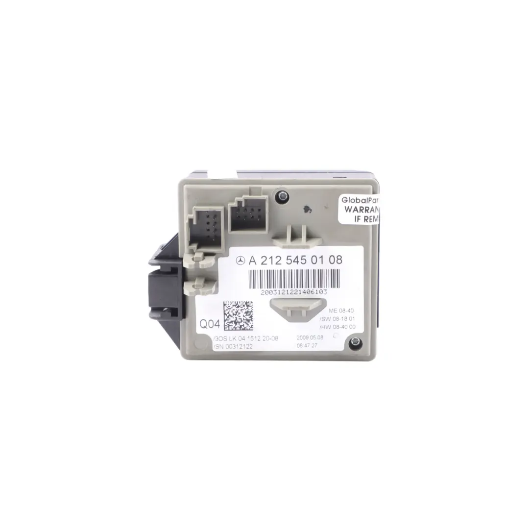 Mercedes W212 Ignition Switch Lock Control Unit Module - SKU A2125450108-1 - Part number A2125450108
