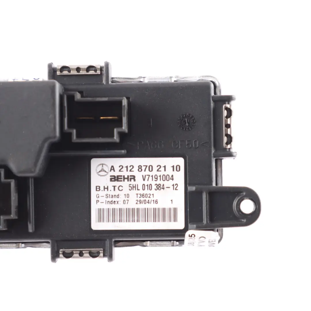  Heater Blower Motor Mercedes W204 W207 W212 Resistor Regulator - SKU A2128702110 - Part number A2128702110